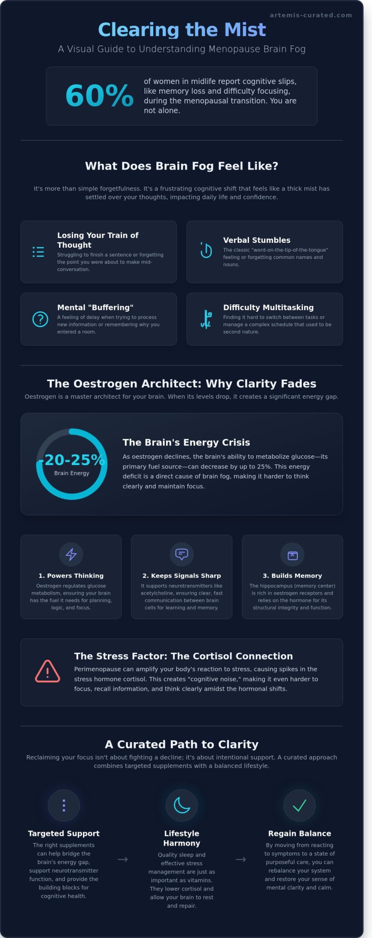 Curating Clarity: A Guide to the Best Supplements for Menopause Brain Fog