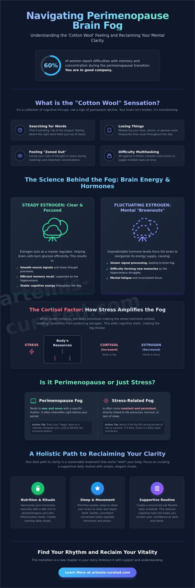 Perimenopause Brain Fog Treatment: A Natural Guide to Clearing the Mists
